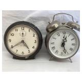 (2) Westclox Vintage Alarm Clocks, 5 1/2" & 6"T