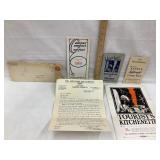 Auto Camp Bed Co. Brochures & Pamphlets, etc.,