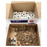 Approx. (855) Wheat Pennies incl. (15) Steel