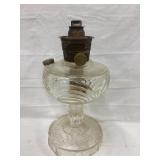 Aladdin Model B Glass Kerosene Lamp, 12 1/2'T