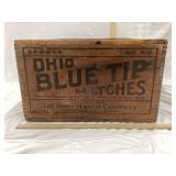 The Ohio Match Co. Wooden Shipping Crate, 24" L,