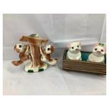 (2) Vintage Squirrel/Pig Salt & Pepper Shakers