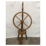 Primitive Wood Spinning Wheel, 52ï¿½T, Wheel