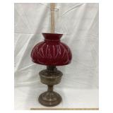 Aladdin No. 12 Brass Kerosene Lamp W/ Aladdin