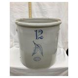 Union Red Wing 12 Gal. Birch Leaf Crock, 16