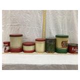 (7) Vintage Kitchen Canisters & Tins