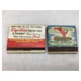 (2) Vintage Adv. Seed Corn Match Books, Adv.