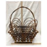 Primitive Bent Wood Basket, Approx. 21"T, a