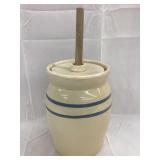 Miniature Stoneware Butter Churn, NOT CORRECT LID