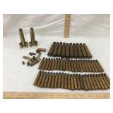 Brass Trench Art S & P And Multiple Spent Brass