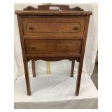 Vintage Wooden Sewing Stand, 27 1/2ï¿½T, 17ï¿½T,