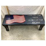 'Land of the Free/Home of the Brave' Steel Bench,