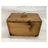 Primitive Wood Square Butter Mold, 4"T, 5 1/2"L,