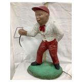 Black Americana Cement ï¿½Lawn Jockeyï¿½, 26ï¿½T, Wire