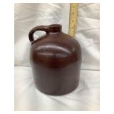 Albany Stoneware 1 Gal. Jug, Lip Nick, 9"T