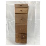 Homemade Wood (8) Drawer Hanging Spice Box, 18ï¿½T