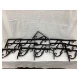 (16) Ornate Iron Shelf Brackets, 8"L, 6"T