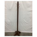 Primitive Wood Hall Tree w/ (4) Hooks, NO