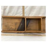 Early Wood Kraut Cutter, 24" L 9" W"