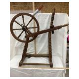 Vintage Wooden Spinning Wheel, Not Complete,
