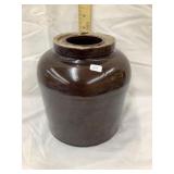 Albany Stoneware 1 Gal. Wax Sealer Jar, 7 3/4"T,