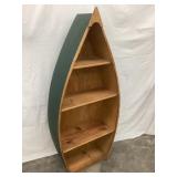 Modern Wood Canoe Book Shelf, 56 1/2ï¿½T, 24 1/2ï¿½L,