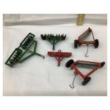 (5) Vintage Farm Implements incl. Tru-Scale &