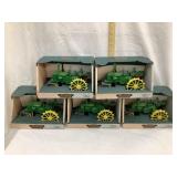 (5) Ertl John Deere GP Wide Tread Toy Tractors,