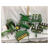 Large Lot of Ertl John Deere Farm Toys, Most 1/16