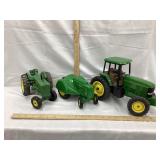 (3) John Deere 1/16 Scale Toy Tractors