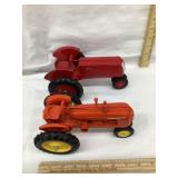(2) Scale Models Toy Tractors-Cockshutt & CO-OP,