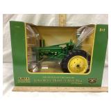 Ertl John Deere A Toy Tractor W/ Man, 1/16 Scale,