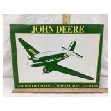 Spec Cast John Deere Toy Airplane Bank, NIB