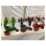 (9) Scale Models Farm Toy Tractors, 1/16 Scale,