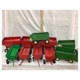 (10) Vintage Ertl Farm Wagons, Varying Ages, Some