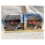(2) NIB Ertl Polaris 1/18 Scale Toy 4-Wheelers