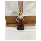 Cast Iron Santa Statue Dated 1909, 4 1/2"T