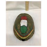 Vintage Painted Turtle Shell w/ Wood Bracket