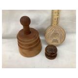 Wooden Butter Mold & Stamps