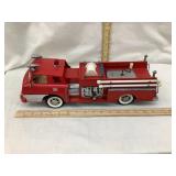 Vintage Toy Fire Truck, 16 1/2"L, Plastic