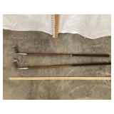 (2) Wood Shafted Golf Clubs