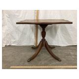 Small Wooden Parlor Table, 20" T, Top Is 25 3/4"
