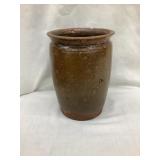 Early Redware/Possibly Galena 7 1/2"T Storage