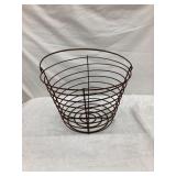 Ornate Wire Egg Basket, 8 1/2"T, 12" Diameter @