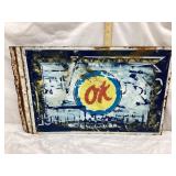 Steel Flanged Painted Sign, Appears Multiple