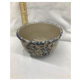 Red Wing Stoneware 7" Panel/Spongeware Bowl, 4