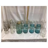 (14) Canning Jars, Incl. (4) Blue Canning Jars &