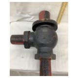 Wooden Foundry Pattern for Large Plumbing "T",