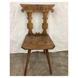 Ornate Carved Wood Chair, NO SHIPPING, 35 1/2"T,