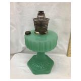 Aladdin Mo. B Jadeite Corinthian Kerosene Lamp,